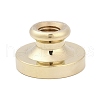 Golden Tone Crown Initial Wax Seal Brass Stamp Heads AJEW-A065-01G-2