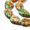 Spray Painted Synthetic Turquoise Beads Strands G-E617-A06-02-4