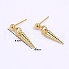 Stainless Steel Cone Pendant Stud Earrings VC7524-1