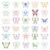 PVC Self Adhesive Butterfly Sticker Labels STIC-PW0015-13-3