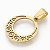 201 Stainless Steel Pendants STAS-N089-09G-2