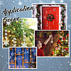 SUNNYCLUE 100Pcs Christmas Transparent Acrylic Connector Charms OACR-SC0001-58-5