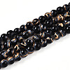 Baking Painted Glass Beads Strands DGLA-N010-4mm-10-1