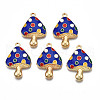 Autumn Theme Rack Plating Alloy Enamel Pendants ENAM-N055-056D-1