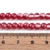 Baking Painted Transparent Glass Beads Strands DGLA-N011-4mm-06-4