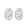 Non-Tarnish Oval 304 Stainless Steel Ear Studs EJEW-L290-003P-1