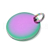 Ion Plating(IP) 304 Stainless Steel Pendants STAS-I311-32E-RC-2