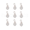 Cat Eye Pendants HJEW-TAC0010-01-1