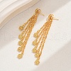 Brass Tassel Stud Earrings MD9290-7-1