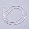 Electroplate Glass Beads Strands GLAA-F078-FR21-2