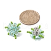 304 Stainless Steel Flower Stud Earrings EJEW-MZ00457-01-3