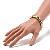 Chunky Acrylic Curved Tube Beaded Stretch Bracelet for Women BJEW-JB07628-3