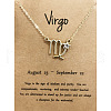 Alloy Crystal Rhinestone Constellation Pendant Necklaces for Women WG4ACA0-06-1