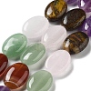 Natural Amethyst & Crystal Quartz & Green Aventurine & Carnelian & Tiger Eye Beads Strands G-P528-M20-01-1