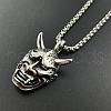 Retro Hip-hop Style Ghost Face Pendant Necklaces for Men's Fashion CE6192-1