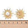 304 Stainless Steel Plastic Imitation Pearl Stud Earrings EJEW-Z110-01G-02-5