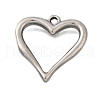 304 Stainless Steel Pendants STAS-Q362-05B-P-1