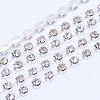 Brass Rhinestone Strass Chains CHC-T004-SS8-01S-1