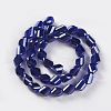 Electroplate Glass Beads Strands EGLA-E057-04B-3