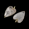 Natural Quartz Crystal Pendants G-G012-12G-06-4