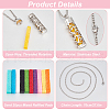 DELORIGIN 2Pcs 2 Styles Anti-Tarnish Stainless Steel Mini Hollow Column Perfume Bottle Necklaces NJEW-DR0001-02C-3