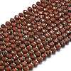 Natural Red Sesame Jasper Beads Strands G-P573-A33-01-2