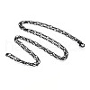 Brass Coated Iron Curb Chain Necklace Making MAK-T006-04A-2