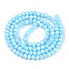 Electroplate Glass Beads Strands X-EGLA-A034-P10mm-B14-2