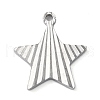 304 Stainless Steel Pendants STAS-D025-04P-01-1