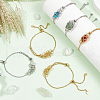   8Pcs 2 Style Adjustable 304 Stainless Steel Slider Bracelet Making AJEW-PH0011-83-8