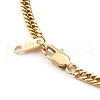 304 Stainless Steel Diamond Cut Cuban Link Chain Necklaces NJEW-JN03367-01-3