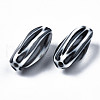 Two Tone Acrylic Beads OACR-S038-014-3