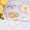 Beebeecraft 40Pcs 4 Style Brass Hoop Earrings Findings KK-BBC0002-41-7