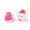 Transparent Acrylic European Beads TACR-P009-C01-11-2