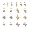 18Pcs 9 Style Brass Micro Pave Clear Cubic Zirconia Pendants KK-TA0001-10-2