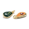 Brass Enamel Charms KK-A155-05G-3