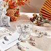 GOMAKERER 222Pcs 9 Styles ABS Plastic Imitation Pearl Round Beads KY-GO0001-03-6