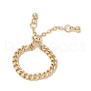 Adjustable Brass Twisted Curb Chains Finger Rings for Women RJEW-JR00862-2