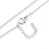 Luminous Alloy Locket Pendant Necklaces NJEW-F284-08A-4