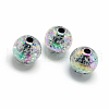 Crackle Style Acrylic Beads MACR-S825-16mm-J-1