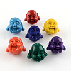 Dyed Buddha Head Synthetical Coral Beads CORA-R011-26-1