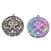 Rainbow Color Alloy Pendants PALLOY-N156-153-NR-3