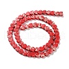 Dyed Synthetic Imperial Jasper Beads Strands G-M403-A36-02-3