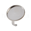 304 Stainless Steel Cuff Ring Components STAS-D372-07P-08-1
