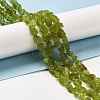 Raw Rough Natural Olive Quartz Beads Strands G-I283-G07-02-2