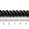 Natural Black Agate(Dyed & Heated) Beads Strands G-G177-F01-02-5
