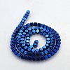 Electroplate Non-magnetic Synthetic Hematite Beads Strands G-J212A-01-2
