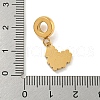 304 Stainless Steel Enamel European Dangle Charms STAS-U005-24B-G-3