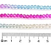 Transparent Painted Glass Beads Strands X1-DGLA-A034-T3mm-A14-3