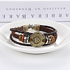 Imitation Leather Cord Triple Layer Multi-strand Bracelets WG32474-10-1